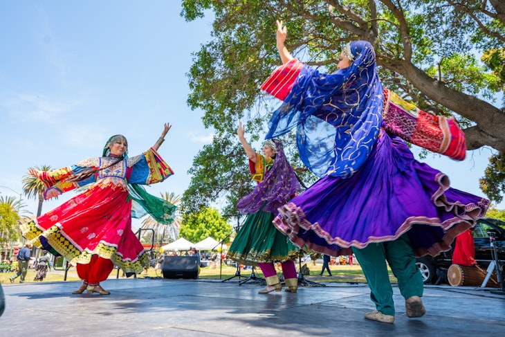 Image of dancers at the World Refugee Immigrant Day Festival in 2023