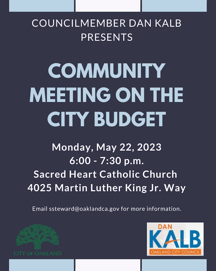 Community Meeting on the Budget on May 22 at Sacred Heart Church