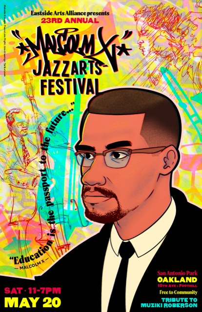 23rd Annual Malcolm X JazzArts Fest Flyer