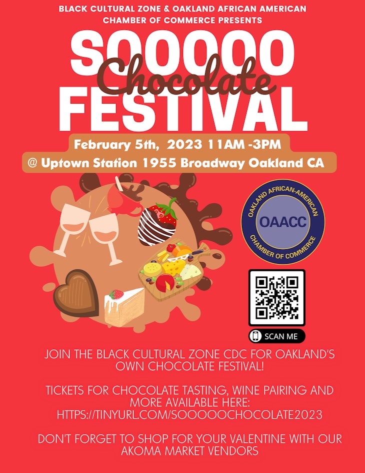Sooooo Chocolate event flyer