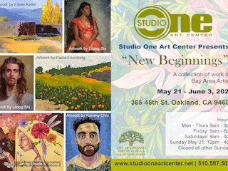 Studio One New Beginnings Art Show Postcard