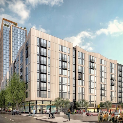 500 Kirkham Street project rendering. View from 7th and Kirkham Streets