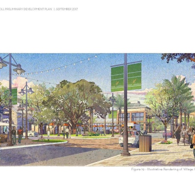 Oak Knoll conceptual rendering of retail area