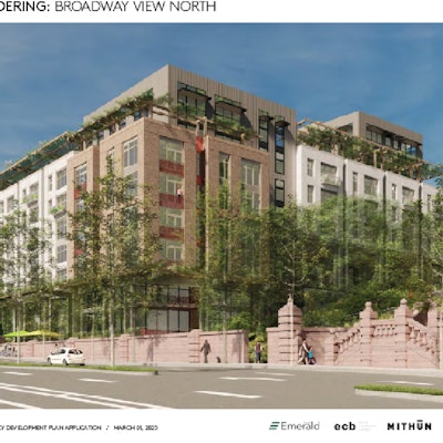 Conceptual Rendering Broadway View North