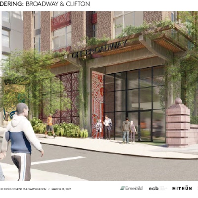 Conceptual Rendering Broadway and Clifton