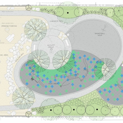 Design Site drawing of Holly Mini Park