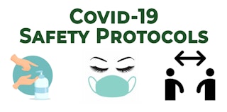Covid-19 safety protocols graphic