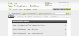 Image of the Dashboard page of the online Green Halo construction database tool.