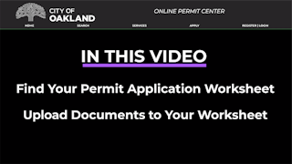 Screenshot of video on uploading documents to your pre-application worksheet