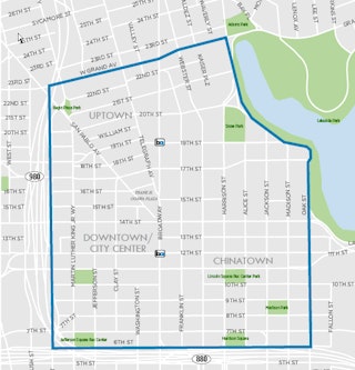 Map of Downtown Oakland