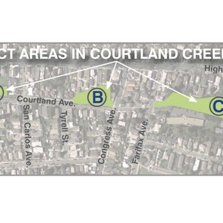 Map of Project: Courtland Creek Restoration Project