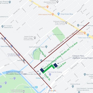 Map of Project: Oakland Intermodal Terminal Coliseum BART Project  (Final Phase Pedestrian Improvements)