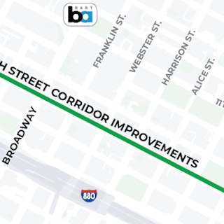 Map of Project: 8th Street Corridor Improvements