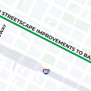 Map of Project: 8th Streetscape Improvements to BART