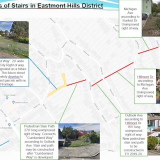 Map of Project: Eastmont Hills Stairway Projects