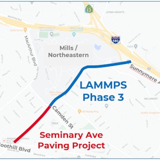Map of Project: Seminary Avenue Paving Project