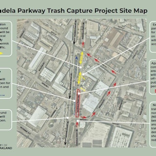 Map of Project: Mandela Parkway Full Trash Capture Project