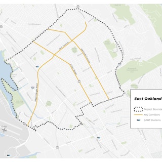 Map of Project: East Oakland Mobility Action Plan