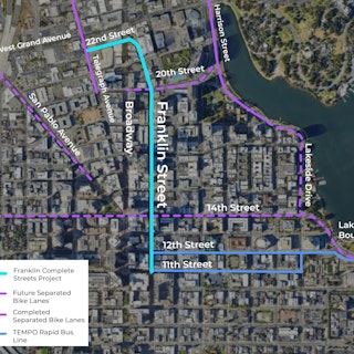 Map of Project: Franklin Complete Streets Project